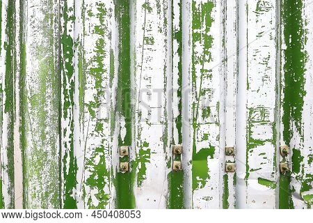 Dirty Fence At A Construction Site That Everyone Bypasses