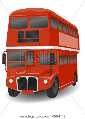 Röd London Routemasterbussarna buss