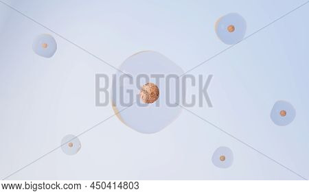3d Render Helix Complementary Strand Of Dna Of Rna. Sequences Genetic Code Or Genome. Gene Expressio