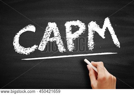 Capm Capital Asset Pricing Model - Relationship Between Systematic Risk And Expected Return For Asse