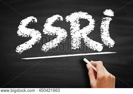 Ssri Selective Serotonin Reuptake Inhibitor - Class Of Drugs That Are Typically Used As Antidepressa