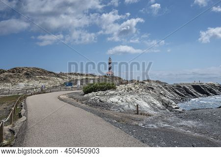 Favaritx Lighthouse, In Cape Of Favaritx, Municipality Of Mahon, Menorca, Spain