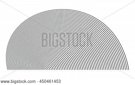 Bent Abstract Curved Lines, Stripes Element