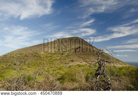 Azufre Mountain Natural Monument In Mazo. La Palma. Canary Islands. Spain.