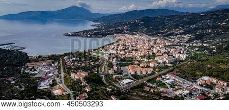 Wonderful City Of Sapri In Italy From Above - The Italian West Coast - Travel Photography