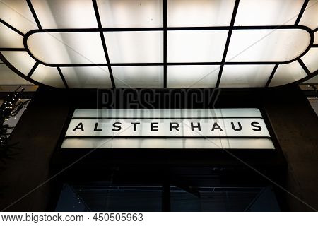 Alsterhaus Store In Hamburg - Hamburg, Germany - December 21, 2021