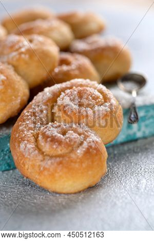 Biscuit. Delicious Cottage Cheese Cookies. High Quality Photo