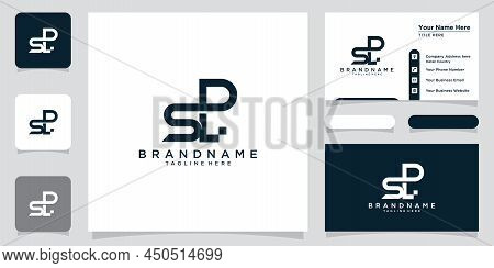 Modern Initial Spl Logo Design Vector, Abstract Logo Concept