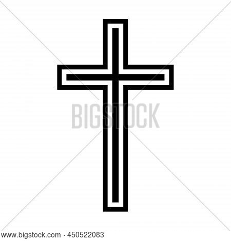 Double Christian Cross Crucifix Symbol Of Faith And Love For God Jesus Chrestos Son Of God