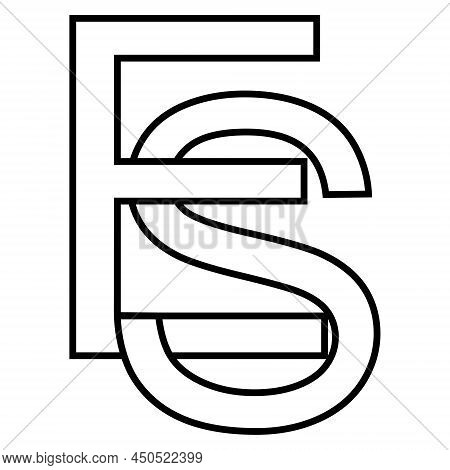 Logo Sign Es Se Icon Nft Es Interlaced Letters E S