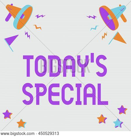 Text Showing Inspiration Today S Is Special. Business Overview A Day That S Is Filled With Surprisin