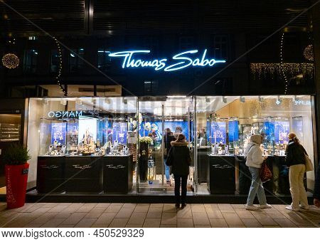 Thomas Sabo Jewellery Store - Hamburg, Germany - December 21, 2021