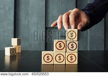 Savings Accounts Are Shown On A Business Photo Using The Text