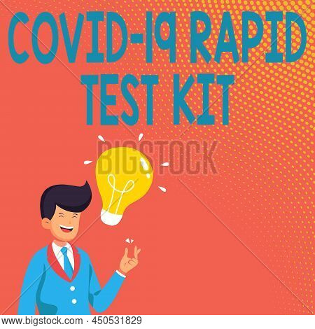 Handwriting Text Rapid Test Kit. Business Overview Emergency Medical Diagnostic Equipment That Deliv