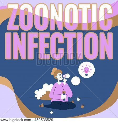 Inspiration Showing Sign Zoonotic Infection. Business Showcase Zoonotic Infection Lady Sitting In Pa