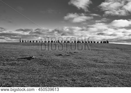 Ales Stenar Is A Megalithic Monument Near Ystad In Southern Sweden