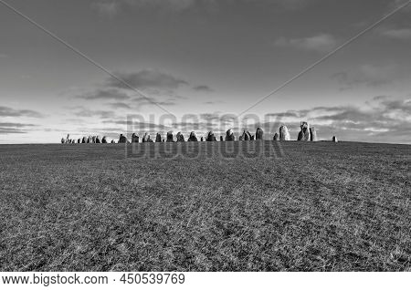 Ales Stenar Is A Megalithic Monument Near Ystad In Southern Sweden
