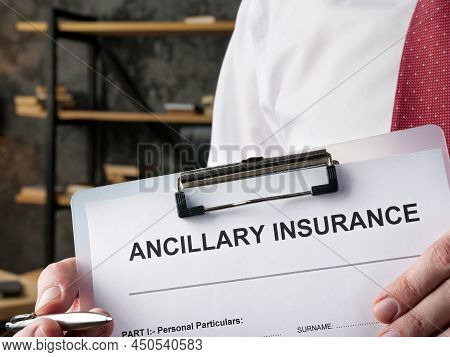 An Ancillary Insurance Empty Application Form For Signing.