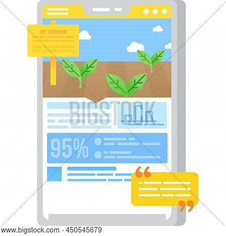 Smart Farming Agritech Icon Vector Growing System