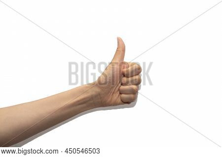 Gestures With Hands On A White Background