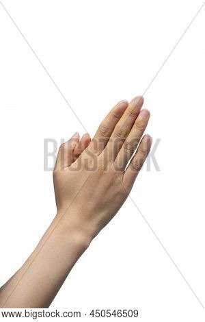 gestures with hands on a white background
