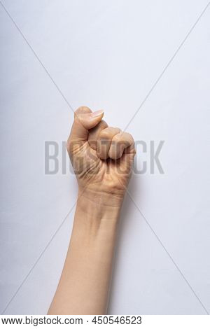 gestures with hands on a white background