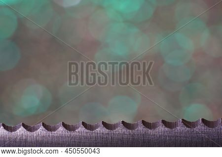 Damask Hand-forged Knife Made Of Several Layers Of Steel With An Exclusive Pattern Photographed In T