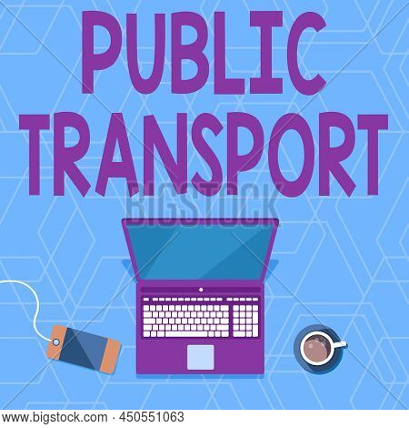 Handwriting Text Public Transport. Business Showcase Transport Of Passengers By Group Travel Systems