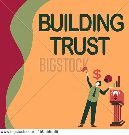 Inspiration Showing Sign Building Trust. Conceptual Photo Activity Of Emerging Trust Between Showing