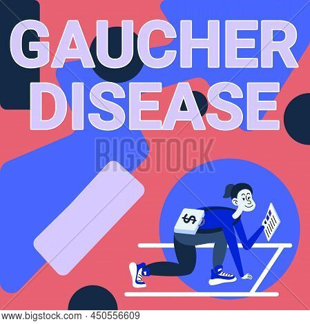 Conceptual Caption Gaucher Disease. Business Showcase Autosomal Recessive Inherited Disorder Of Meta