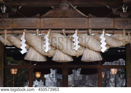 The Culture And Tradition Of Japanese Shrines Shimenawa. Shimenawa Is A Sacred Rope Of Ric-straw.it 