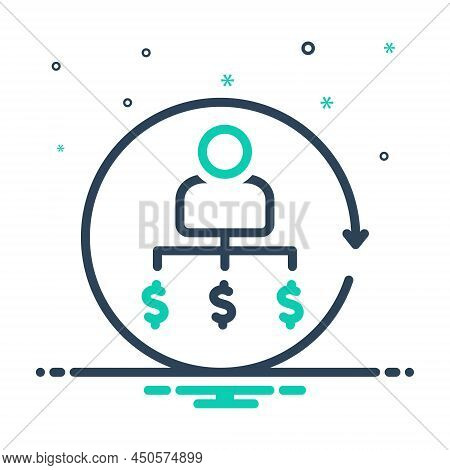 Mix Icon For Collectors Depositor Converge Agent Customs Benefit Aggregate Money