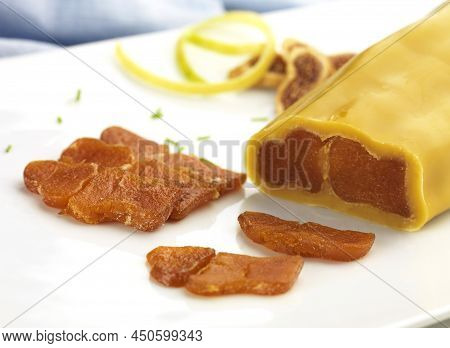 Air-dried Roe Served In A White Plate