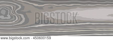 Gray Brown Wenge Wooden Wall Plank, Table Or Floor Surface. Cutting Chopping Boar. Cartoon Wood Text