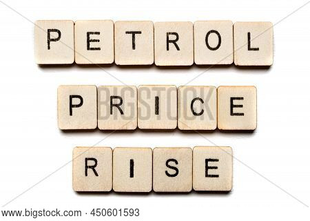 Concept On The War In Ukraine Showing A Sign Reading Petrol Price Rise