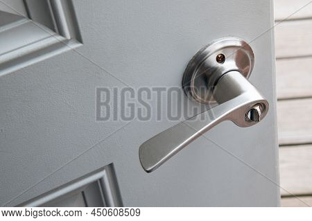 Iron Door Handle Lock Open Exid Front Style Modern