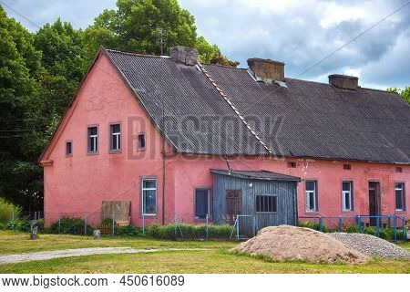 Old Historical German Buildings In The Village Of Krasnolesye (former Gross-rominten) In The Kalinin