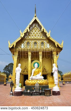 Buddha Statue For Thai People And Foreign Travelers Travel Visit And Respect Praying With Holy Myste