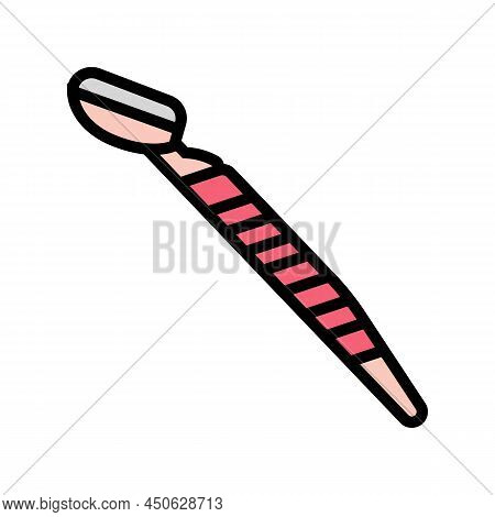 Facial Razor Eyebrow Color Icon Vector. Facial Razor Eyebrow Sign. Isolated Symbol Illustration