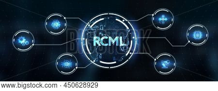 Robot Control Meta Language Technology Concept. Rcml. 3d Illustration
