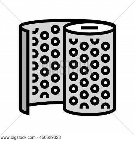 Bubble Wrap Plastic Color Icon Vector. Bubble Wrap Plastic Sign. Isolated Symbol Illustration