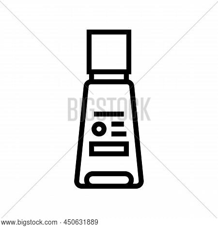 Resurfacing Body Serum Line Icon Vector. Resurfacing Body Serum Sign. Isolated Contour Symbol Black 