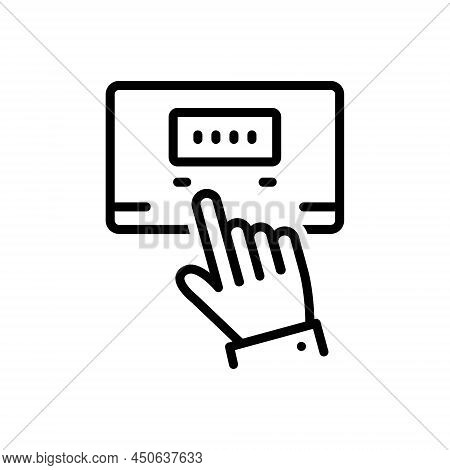 Black Line Icon For Adjusted Coordinate Alter Regulate Rearrange Electronic Amplifier