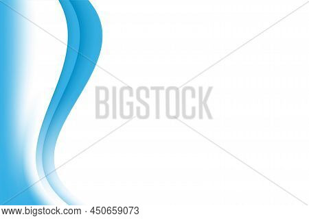 Soft Blue Wavy Background Element With Copy Space For Text