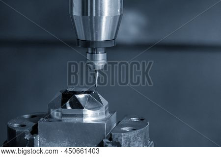 The Mirror Surface Parts Cutting  By Cnc Milling Machine With Ball End Mill Tool. The High Precision
