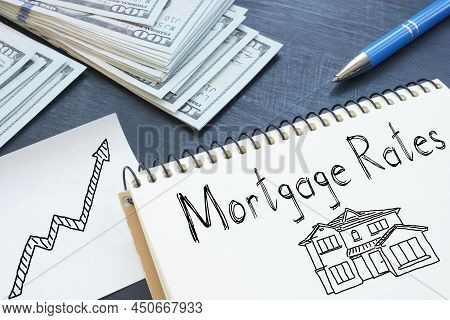 Mortgage Rates Are Shown On A Business Photo Using The Text