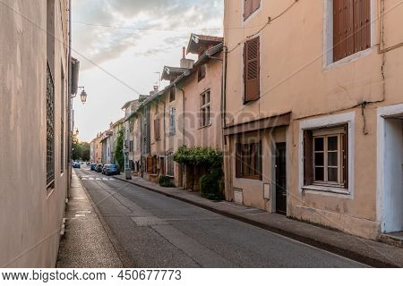 Cremieu Medieval Old Tradition Street - France Europe - Advertisement Free