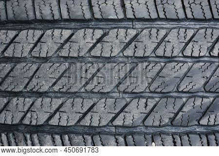 Tire Tread Wear Out, Old Vehicle Tire Texture Background