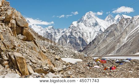Trekking sefer kampı, Karakurum, Pakistan