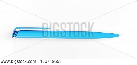 Ball Pen Mockup Isolated On White Background - 3d Render